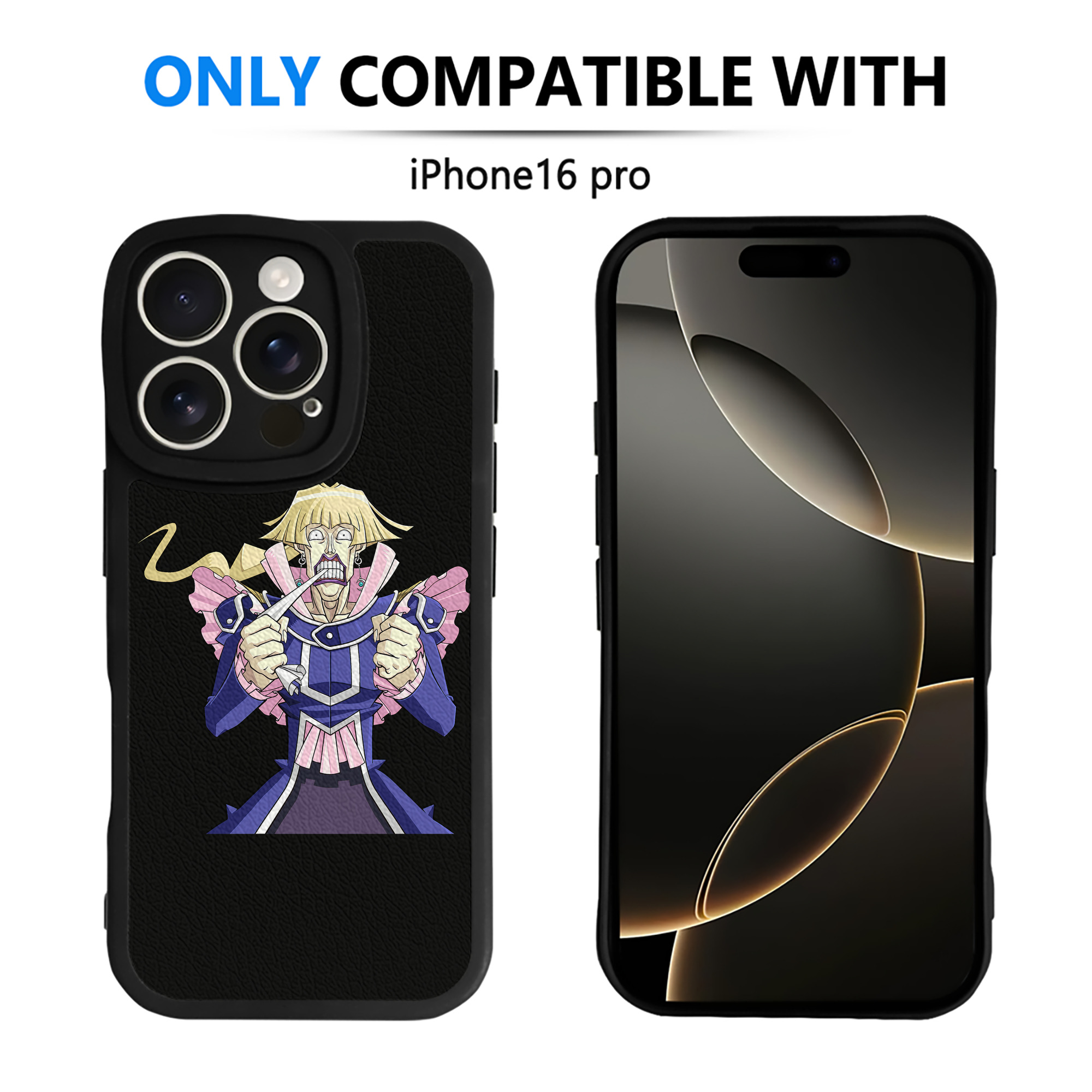 （画像用） 遊☆戯☆王 Yu-Gi-Oh! 【iPhone 16シリーズ対応】シリコンスマホケース（レザー調） 材質：シリコン